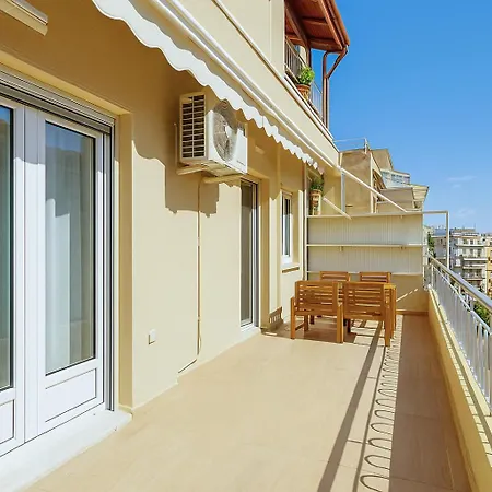 Penthouse 4Th Fl Apartment At Pagrati-Large Veranda Apartment Athens