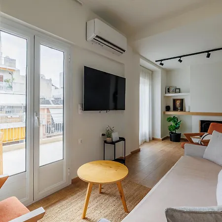 Penthouse 4Th Fl Apartment At Pagrati-Large Veranda Apartment